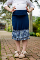 ruffle layering slip in girls and ladies in 27" solid with pretty prints