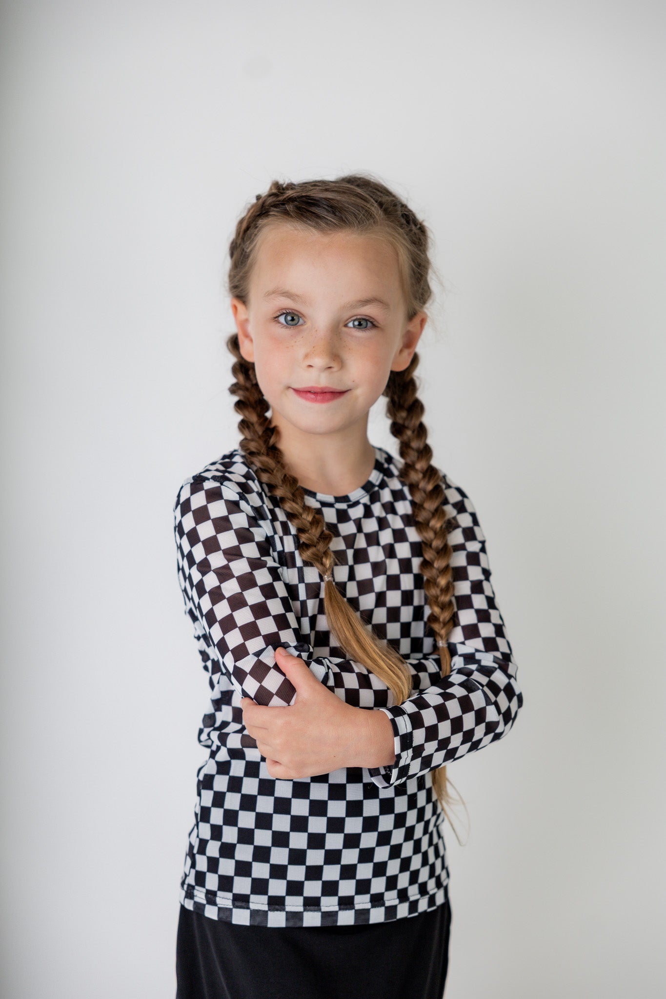 girls modest mesh long sleeve top essential pretty prints mommy and me matching