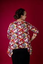  modest new norie top with pretty prints flowy
