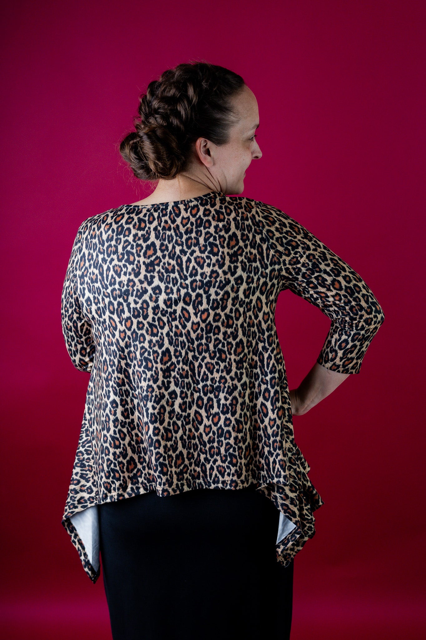 Norie Top by Nuggles® – modest women’s top with 3/4 sleeves and relaxed fit.