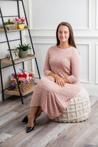 Nuggles® Cindy Bubble Dress in textured solid bubble knit.