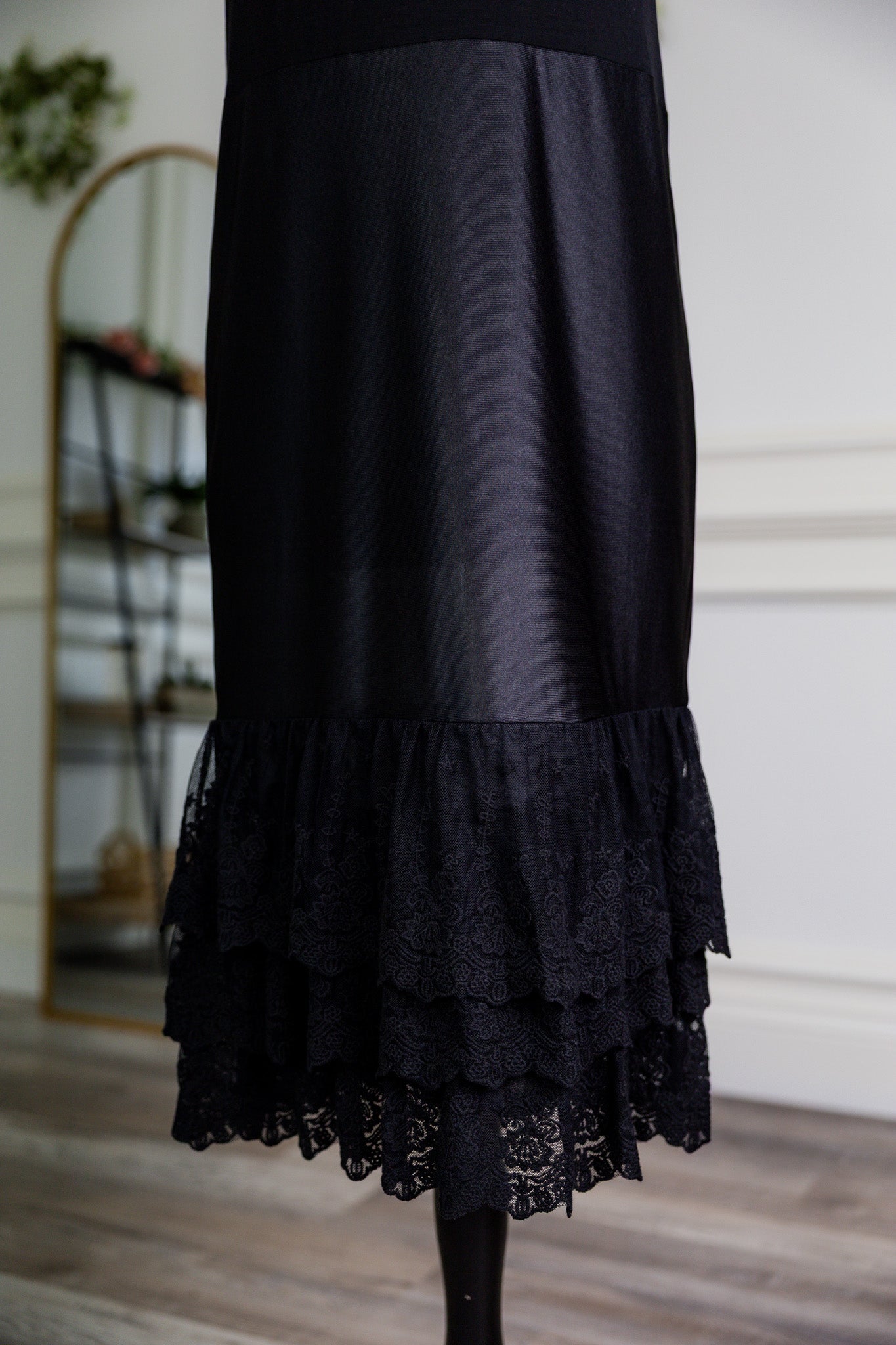 modest tank layering slip dress solid colors