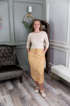 Model wearing Nuggles®3 1" Drawstring Skirt in Vanilla Sprinkle 