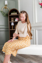 Model wearing Nuggles®3 1" Drawstring Skirt in Vanilla Sprinkle 