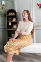 Model wearing Nuggles®3 1" Drawstring Skirt in Vanilla Sprinkle 