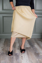 Nuggles® Nyla Lined Skirt – modest lined skirt for women in premium knit fabric