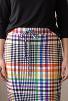 Model wearing Nuggles®  27" Drawstring Skirt in Jubilee