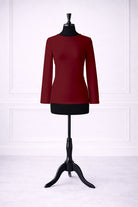 Stock photo of our Nuggles® Essential Long Sleeve Tee in Brick Red