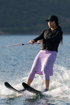 Model wearing Nuggles®  27"All-Sport Skirt  in Lavender
