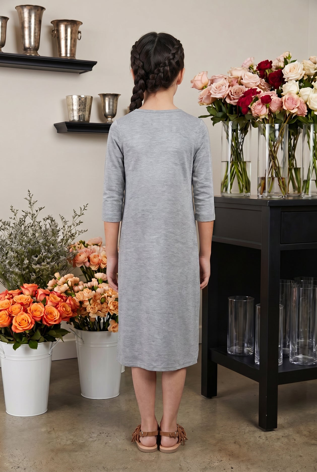 Modest Gray Dresses for Women | Chic & Timeless Styles  Nuggles   'NUGGLES