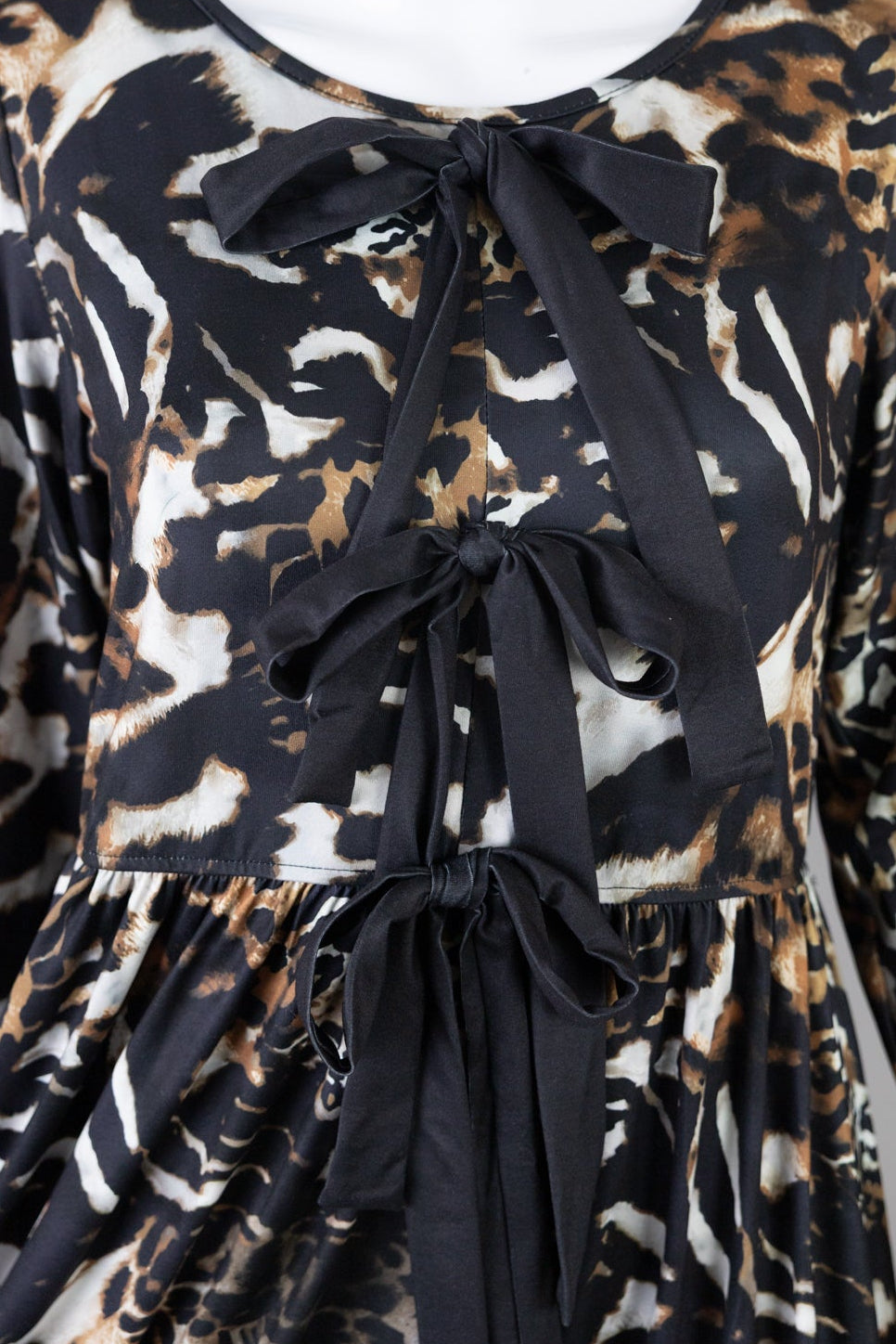 Model wearing Nuggles®  Addison Dress in Midnight Safari