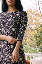 Model wearing Nuggles®  Bristol Dress in Nocturne