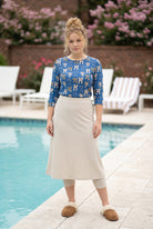 Modest 31" All-Sport Skirt in Nude, styled (view 6)