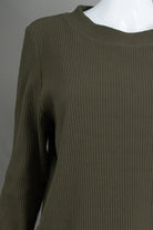 Model wearing Nuggles®  Misty Lounge Set in Olive Green