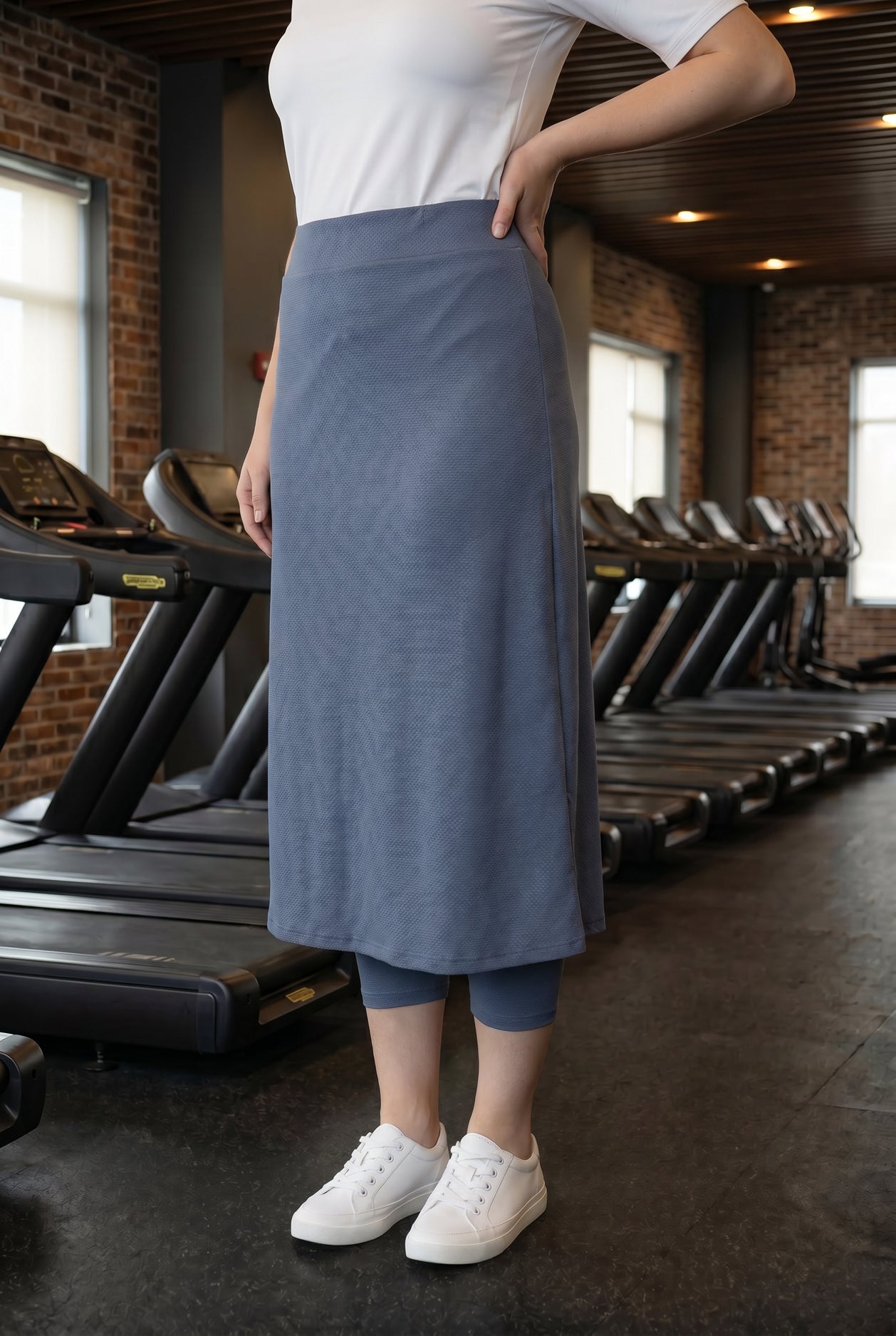 Modest 31" All-Sport Skirt in Periwinkle Blue, detail (view 5)