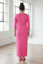 Model wearing Nuggles® MaxiLayering Dress in Pink