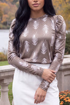 Model wearing Nuggles®  Kyliee Top in Plume