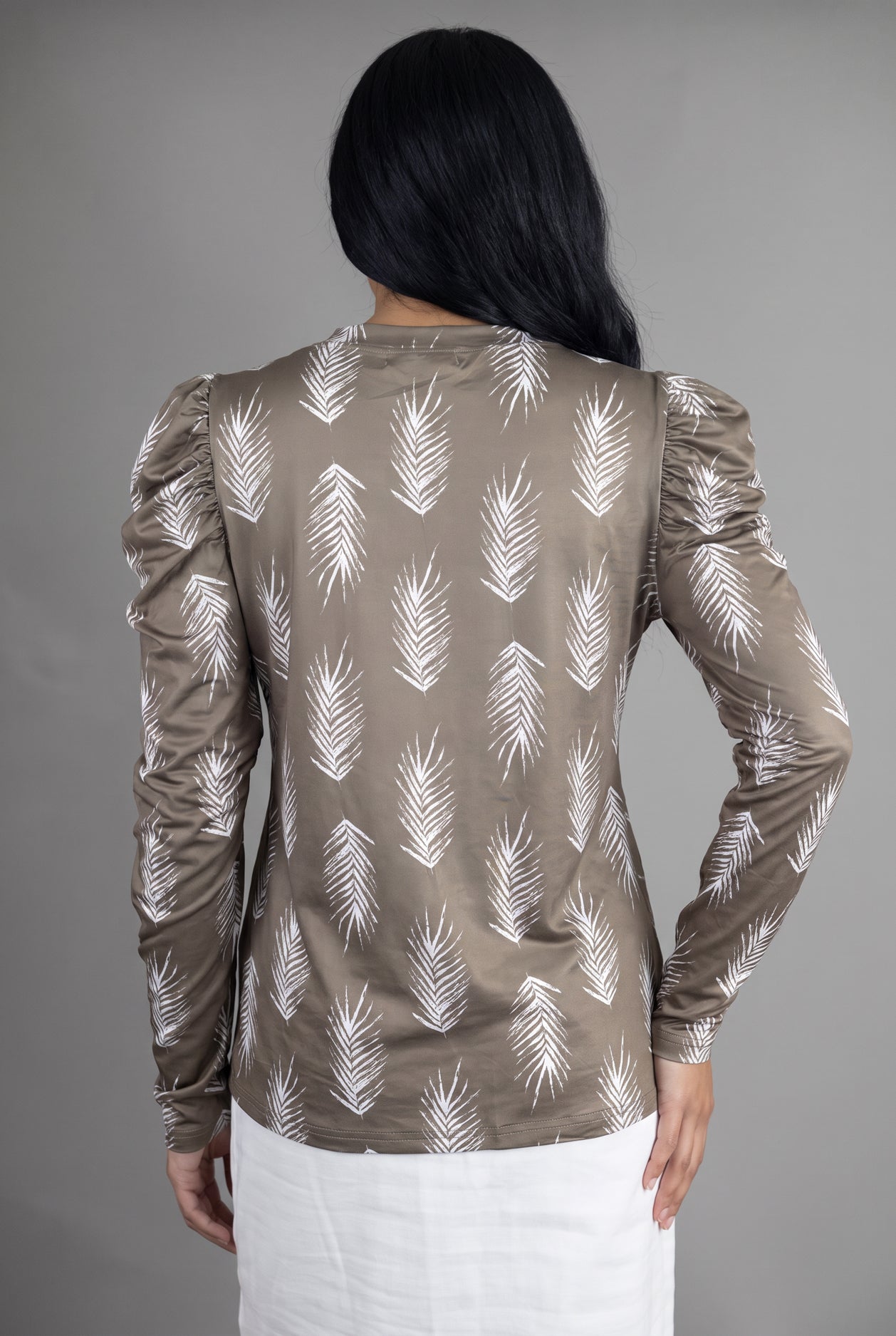 Model wearing Nuggles®  Kyliee Top in Plume