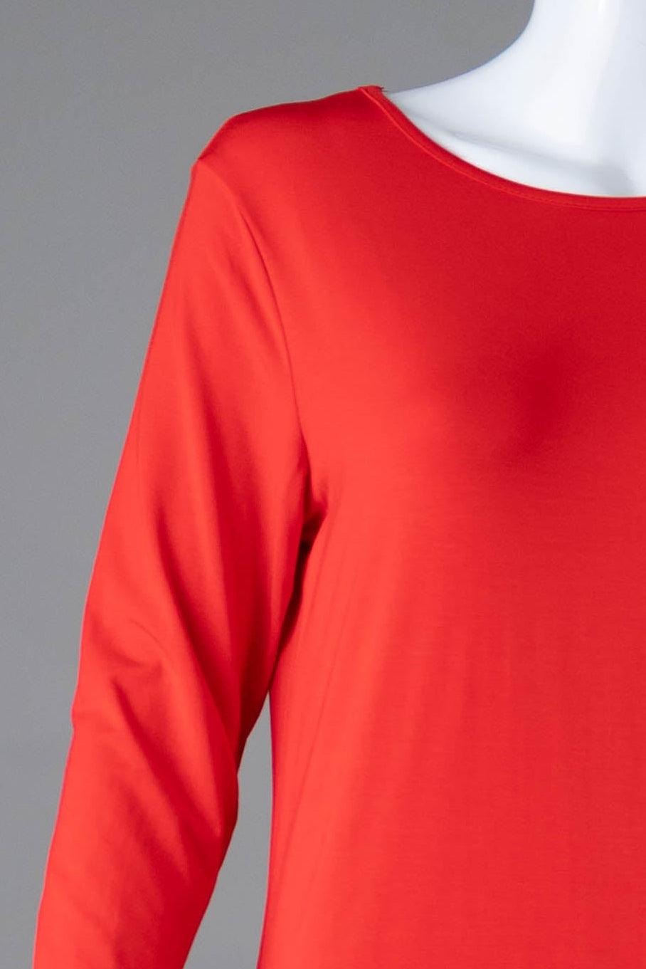 Model wearing Nuggles® Midi Layering Dress in Red