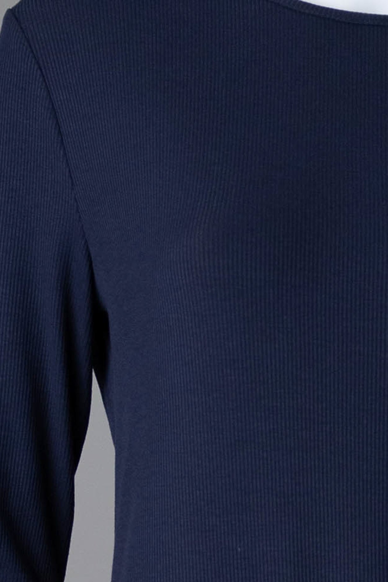 Ribbed Midi Layering Dress in Navy nuggles-clothing