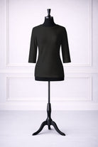 Stock photo of our Nuggles® Ribbed 3/4 Tee in Black