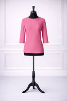 Stock photo of our Nuggles® Ribbed 3/4 Tee in Pink