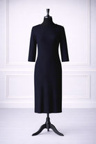 Stock photo of our Nuggles® Ribbed Midi Layering Dress in Navy