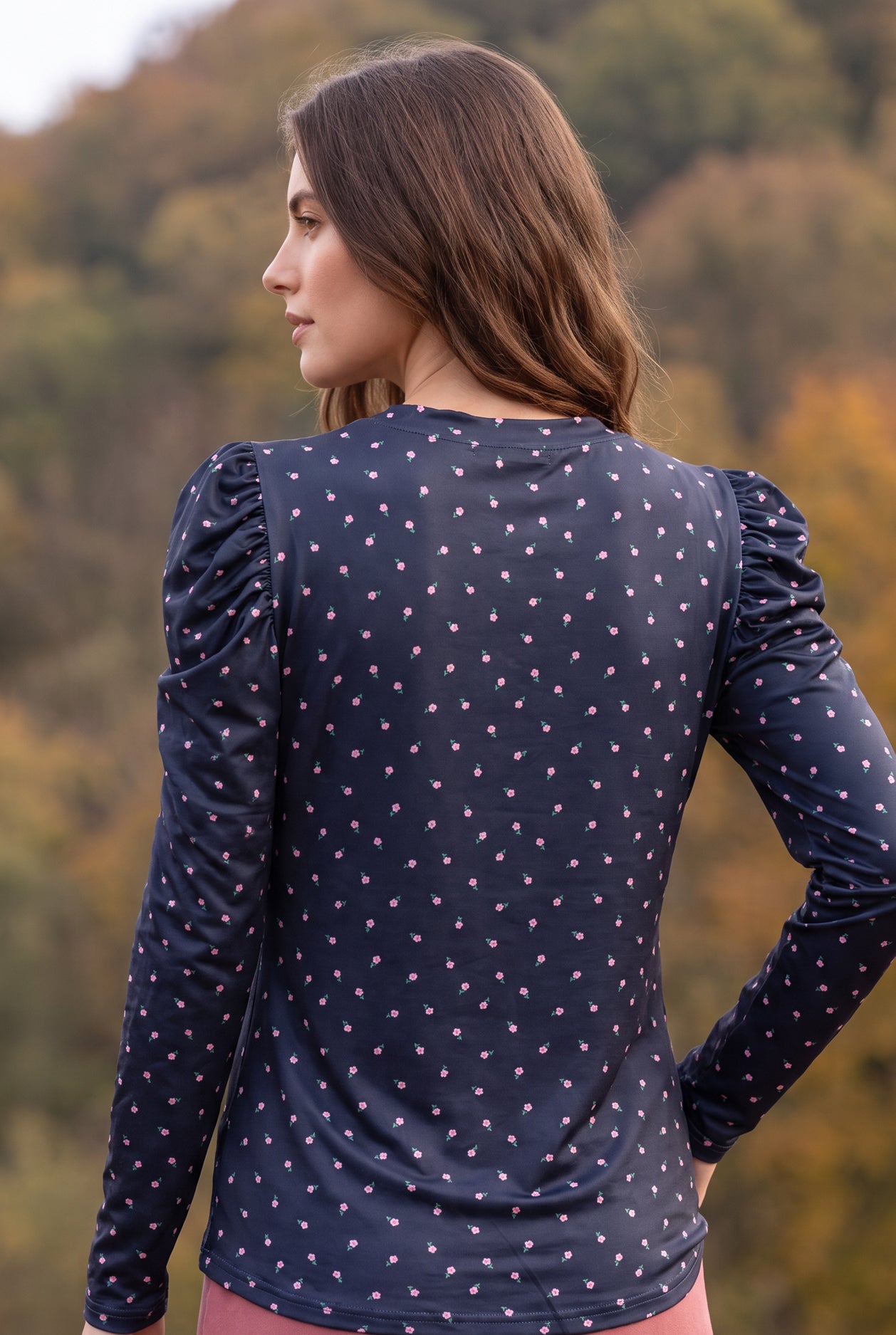 Model wearing Nuggles®  Kyliee Top in Rosebud