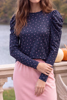 Model wearing Nuggles®  Kyliee Top in Rosebud