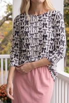 Model wearing Nuggles® Lexi Top in Signature