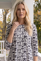 Model wearing Nuggles® Lexi Top in Signature