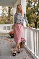 Model wearing Nuggles® Lexi Top in Signature