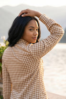 Nuggles® Felicity Bow Top in Soft Heritage romantic womens blouse