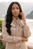 Nuggles® Felicity Bow Top in Soft Heritage romantic womens blouse