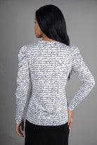 Model wearing Nuggles®  Kyliee Top in Steadfast