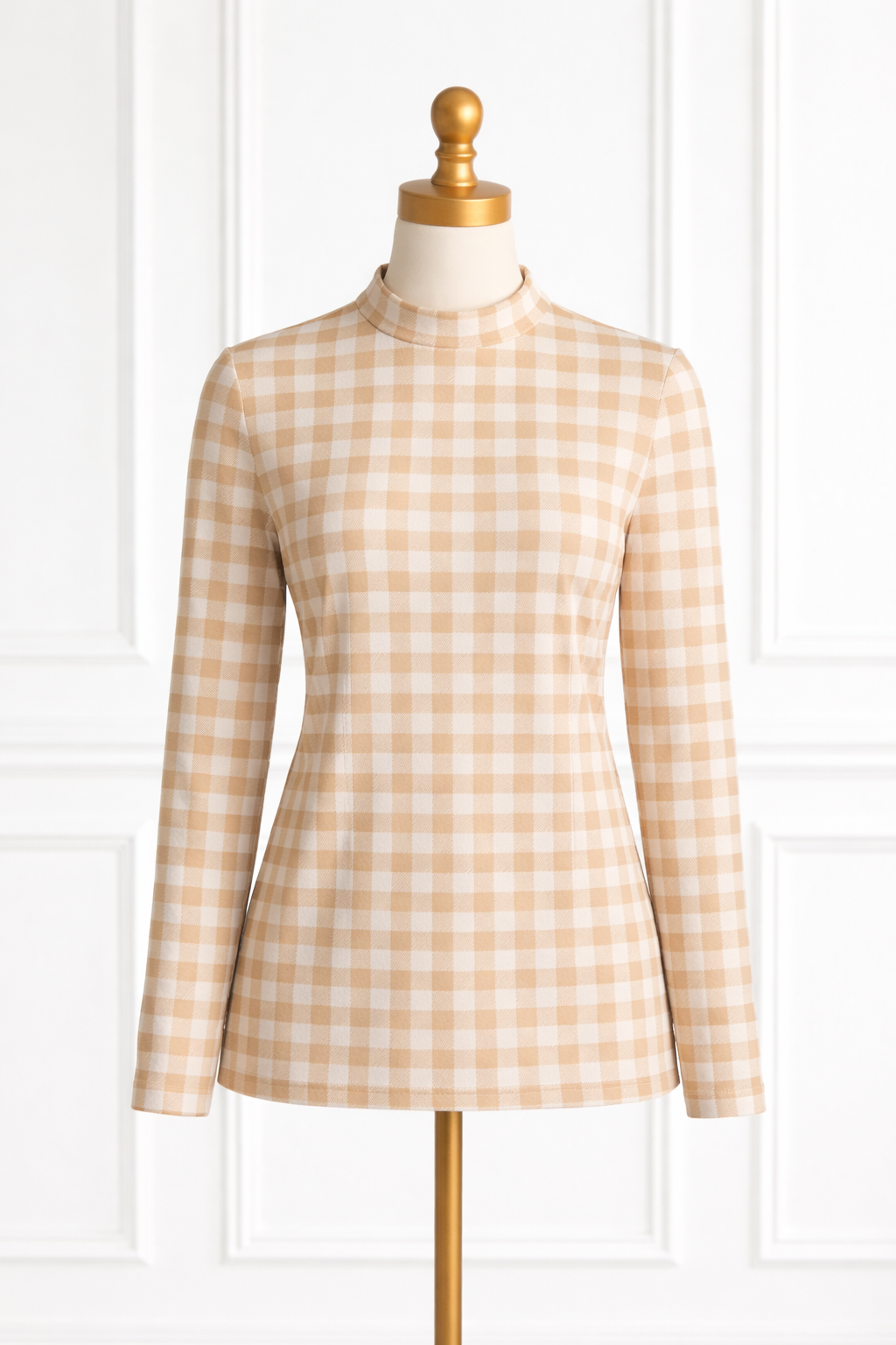 Nuggles® Mesh Tee in Sugarcone Gingham