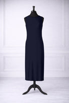 Stock photo of our Nuggles® Tank Midi Layering Dress in Navy