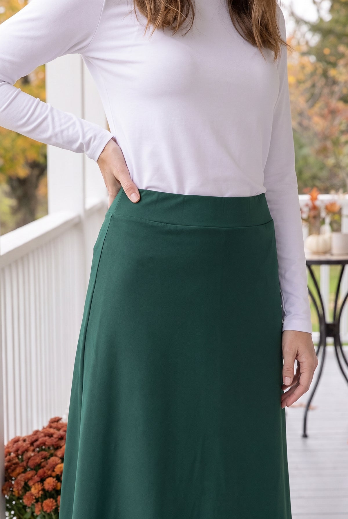 Nuggles® Tilly Sport Skirt in Teal Green close up