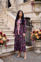 Model wearing Nuggles®  Addison Dress in Twilight Garden