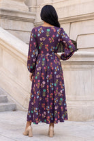 Model wearing Nuggles®  Addison Dress in Twilight Garden