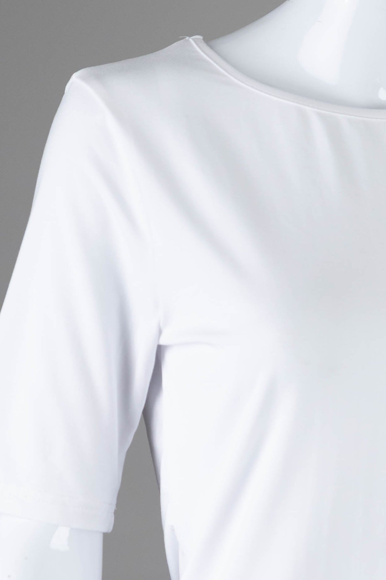 Model wearing Nuggles®  Half Sleeve Essential Tee in White