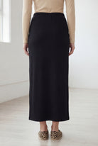 Model wearing Nuggles® 36" Classic Skirt in Black