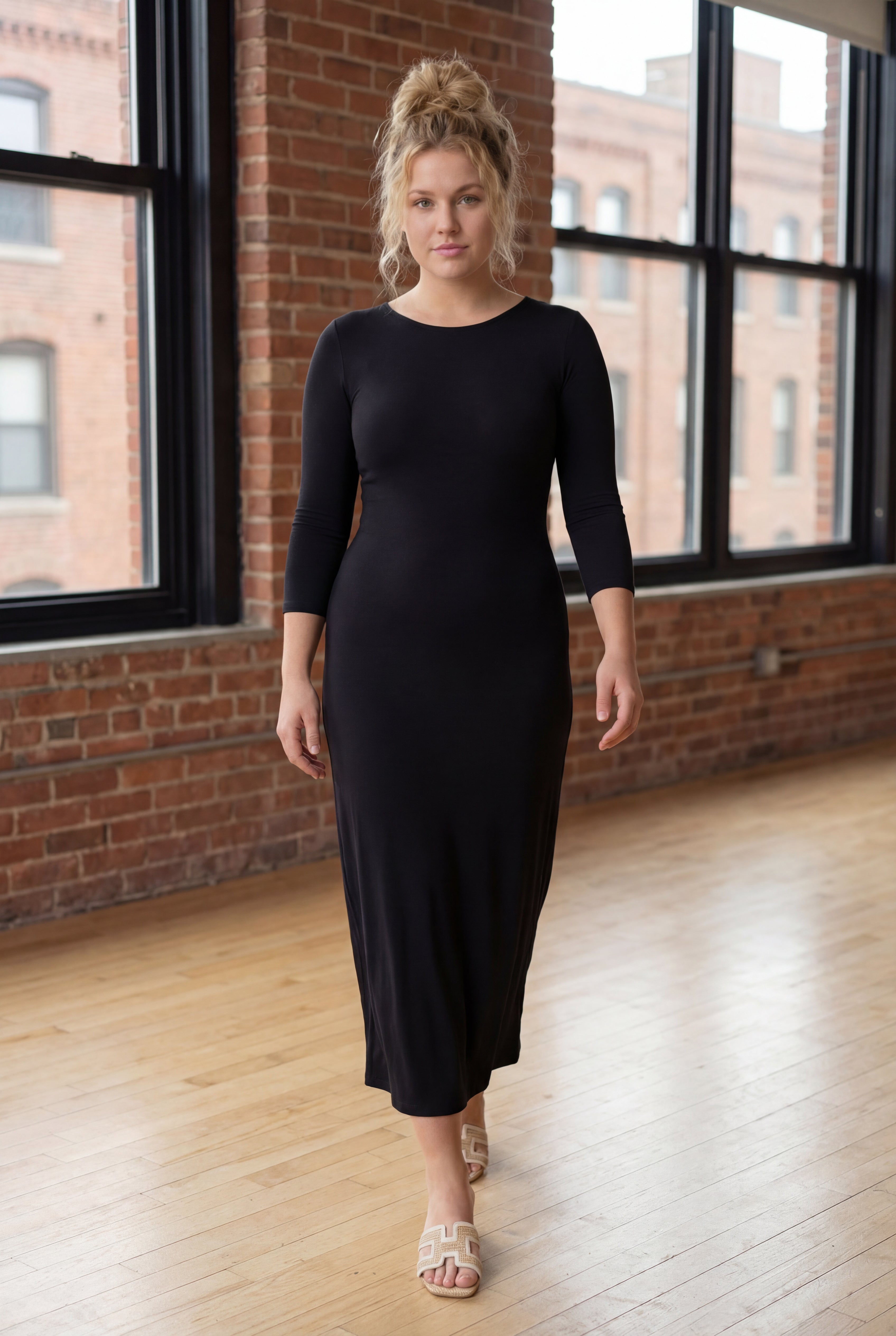 Tea-Length Layering Dress nuggles-clothing
