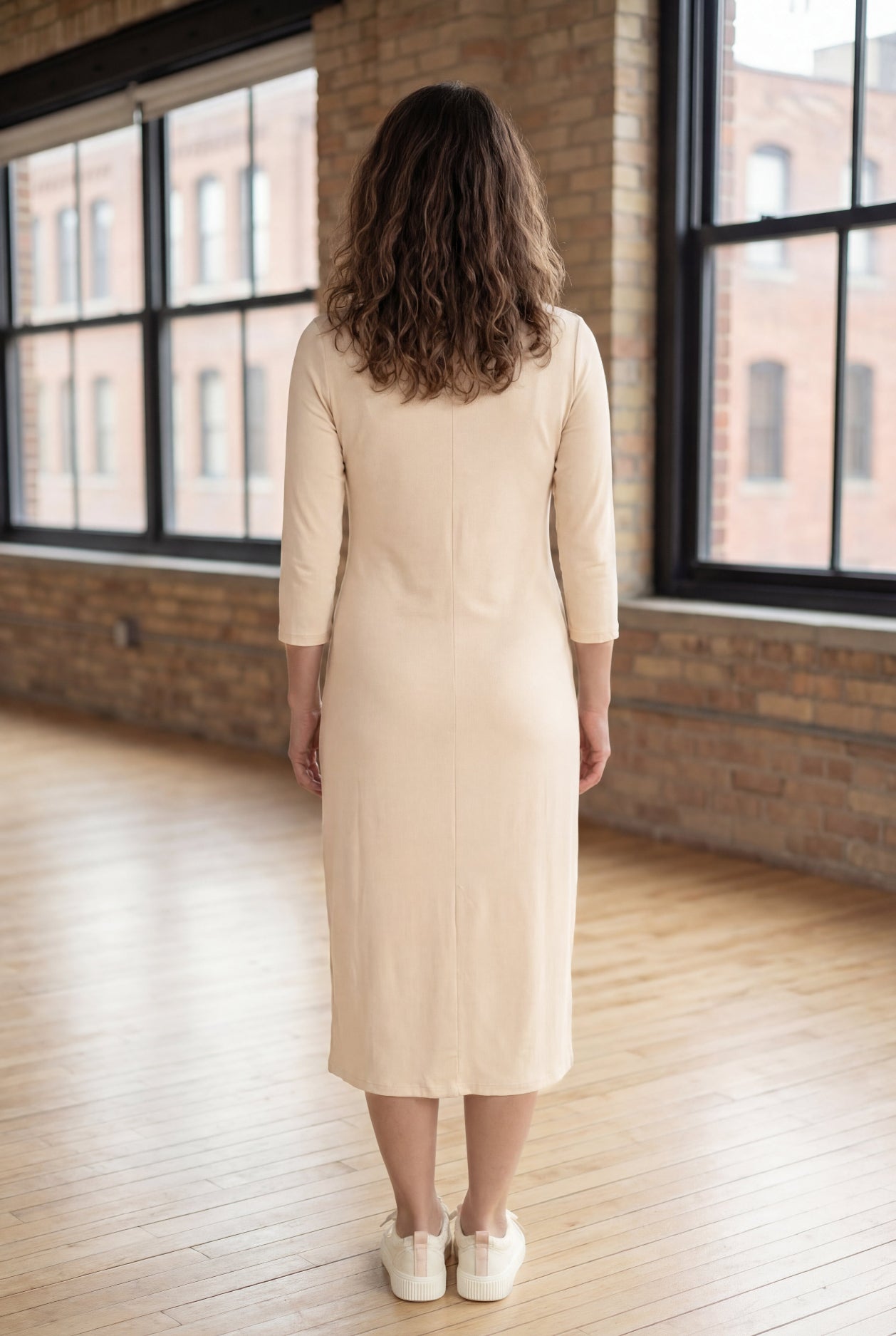 Cream Original Midi Layering Dress | Modest Midi Dress