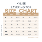 Kyliee Layering Top size chart