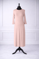 Front view of Nuggles®  original midi layering dress in Baby Pink