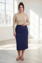 31" Classic Skirt in Navy nuggles-clothing