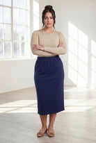 31" Classic Skirt in Navy nuggles-clothing