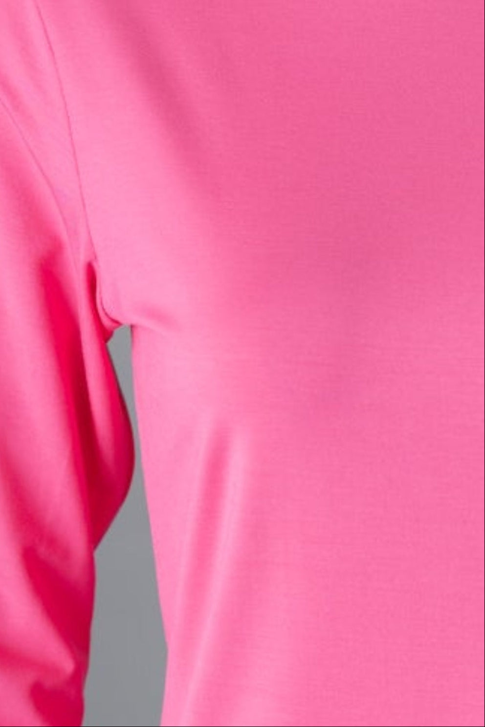 Model wearing Nuggles® 3/4 Essential Tee in Pink