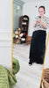 A video showing the fit and features of the Maxi Aline Skirt. 
